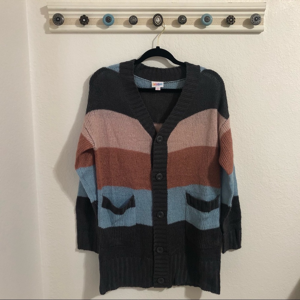 NWOT Striped Lularoe Lucille Cardigan Sweater